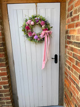 Load image into Gallery viewer, Pink Parchmemt Pomwreath - approx 35cm