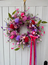 Load image into Gallery viewer, Rose & Lavender Macarons Pomwreath - approx 35cm in size.