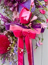 Load image into Gallery viewer, Rose & Lavender Macarons Pomwreath - approx 35cm in size.