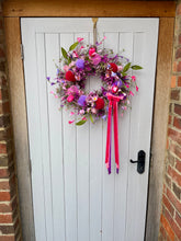 Load image into Gallery viewer, Rose & Lavender Macarons Pomwreath - approx 35cm in size.