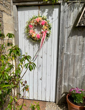 Load image into Gallery viewer, Pink Sherbet Dip Pomwreath - approx 35cm
