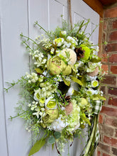 Load image into Gallery viewer, Summer Greens Pomwreath - approx 35cm