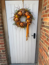 Load image into Gallery viewer, Toffee Crisp Pumpkin Pomwreath - approx 35cm