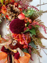 Load image into Gallery viewer, Sticky Toffee Pudding Pomwreath approx 35cm