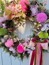 Load image into Gallery viewer, Summer Picnic Pomwreath - approx 35cm