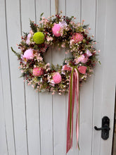 Load image into Gallery viewer, Pinks & Berries Pomwreath - approx 35cm