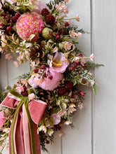 Load image into Gallery viewer, Pinks & Berries Pomwreath - approx 35cm