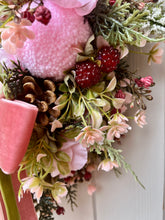Load image into Gallery viewer, Pinks & Berries Pomwreath - approx 35cm