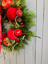 Load image into Gallery viewer, Red & Pink Apple Pomwreath - approx 30cm