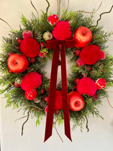 Load image into Gallery viewer, Red & Pink Apple Pomwreath - approx 30cm