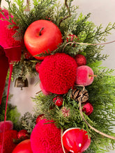 Load image into Gallery viewer, Red & Pink Apple Pomwreath - approx 30cm