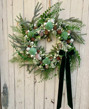 Load image into Gallery viewer, Peppermint Twilight Woodland Walk Pomwreath - approx 35cm