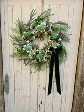 Load image into Gallery viewer, Peppermint Twilight Woodland Walk Pomwreath - approx 35cm