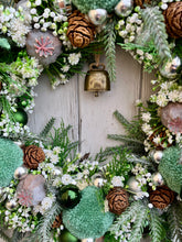 Load image into Gallery viewer, Peppermint Twilight Woodland Walk Pomwreath - approx 35cm