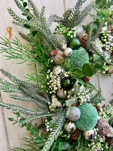 Load image into Gallery viewer, Peppermint Twilight Woodland Walk Pomwreath - approx 35cm