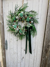 Load image into Gallery viewer, Peppermint Twilight Woodland Walk Pomwreath - approx 35cm
