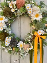 Load image into Gallery viewer, Daisy Moss Green Pomwreath - approx 35cm