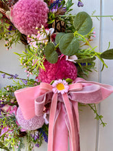 Load image into Gallery viewer, Pink Parchmemt Pomwreath - approx 35cm

