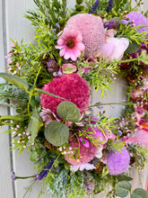 Load image into Gallery viewer, Pink Parchmemt Pomwreath - approx 35cm
