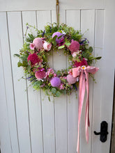 Load image into Gallery viewer, Pink Parchmemt Pomwreath - approx 35cm
