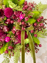 Load image into Gallery viewer, Ferns &amp; Fairy Toadstool Small Pomwreath - approx 18cm
