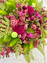 Load image into Gallery viewer, Ferns &amp; Fairy Toadstool Small Pomwreath - approx 18cm
