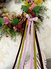 Load image into Gallery viewer, Raspberry Cottage Garden Pomwreath - approx 25cm.
