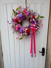 Load image into Gallery viewer, Rose &amp; Lavender Macarons Pomwreath - approx 35cm in size.
