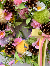 Load image into Gallery viewer, Pistachio Pastel Pomwreath - approx 25cm
