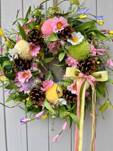 Load image into Gallery viewer, Pistachio Pastel Pomwreath - approx 25cm
