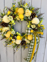 Load image into Gallery viewer, Easy Peasy Lemon Squeezy Pomwreath - approx 35cm
