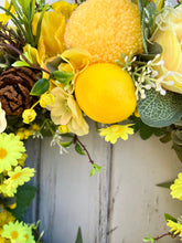 Load image into Gallery viewer, Easy Peasy Lemon Squeezy Pomwreath - approx 35cm
