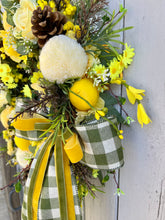 Load image into Gallery viewer, Easy Peasy Lemon Squeezy Pomwreath - approx 35cm
