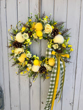 Load image into Gallery viewer, Easy Peasy Lemon Squeezy Pomwreath - approx 35cm
