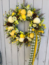 Load image into Gallery viewer, Easy Peasy Lemon Squeezy Pomwreath - approx 35cm
