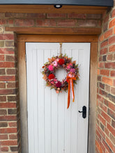 Load image into Gallery viewer, Pink  Marmalade Pumpkin Pomwreath - approx 35cm
