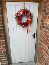 Load image into Gallery viewer, Pink  Marmalade Pumpkin Pomwreath - approx 35cm
