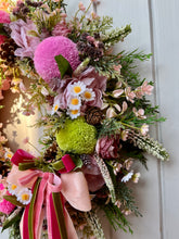 Load image into Gallery viewer, Summer Picnic Pomwreath - approx 35cm
