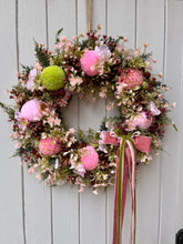Load image into Gallery viewer, Pinks &amp; Berries Pomwreath - approx 35cm
