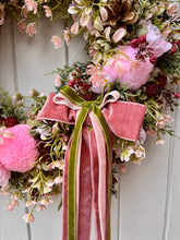 Load image into Gallery viewer, Pinks &amp; Berries Pomwreath - approx 35cm

