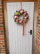 Load image into Gallery viewer, Pinks &amp; Berries Pomwreath - approx 35cm

