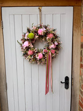 Load image into Gallery viewer, Pinks &amp; Berries Pomwreath - approx 35cm
