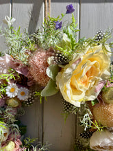 Load image into Gallery viewer, Butter Yellow Pomwreath - approx 35cm
