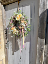 Load image into Gallery viewer, Butter Yellow Pomwreath - approx 35cm
